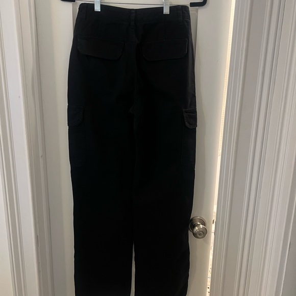 Zara TRF Straight Cargo Pants in Black Size 27 (US 4) - Picture 5 of 8